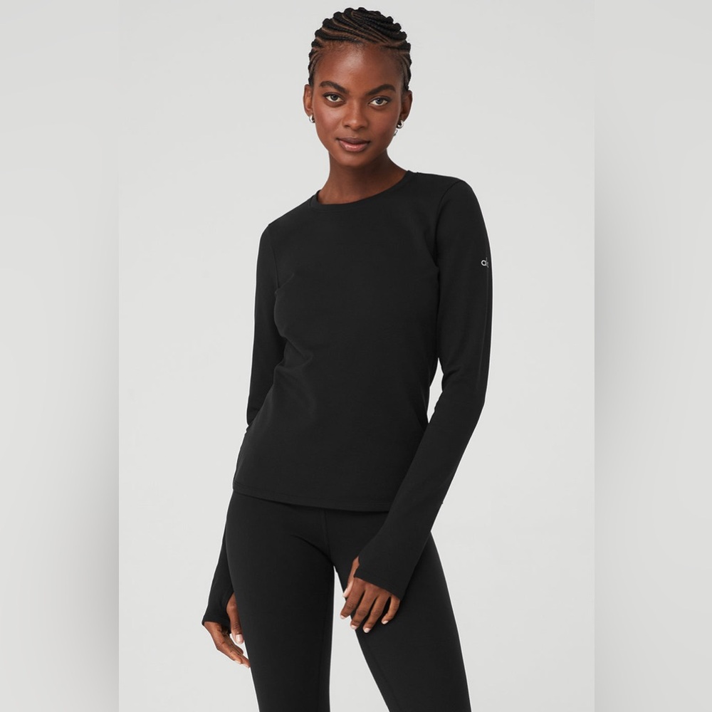 ALO Yoga Black Long Sleeve Top